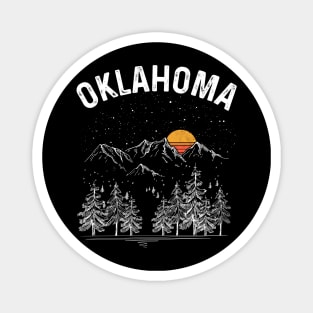 Vintage Retro Oklahoma State Magnet